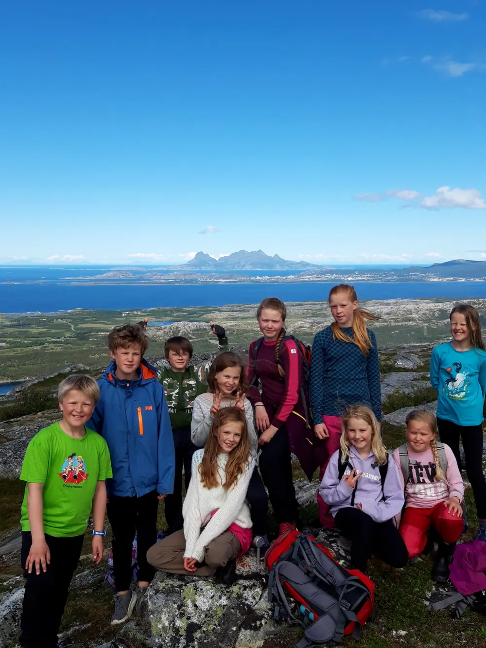 Sommerleir på Gjælentunet utenfor Bodø, sommer 2019