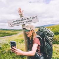 Første etappe av Trekanten i Trollheimen mellom Gjevilvasshytta og Trollheimen. 