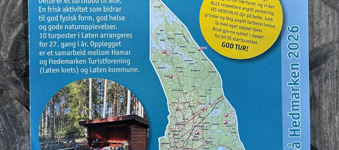 10 turposter i Løten