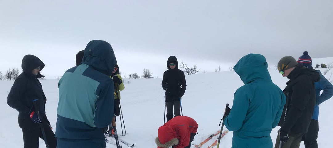 Demonstrasjon av skredsøk