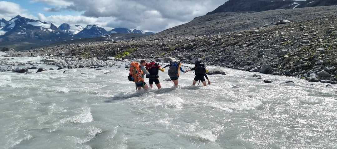 Elvekryssing i Jotunheimen
