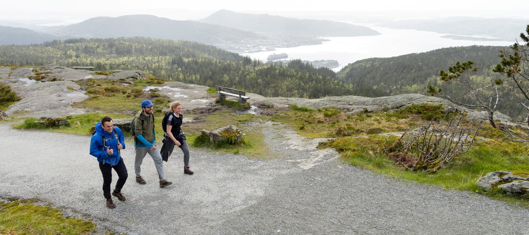 På vei mot Rundemanen. 7-fjellsturen 28. mai 2023.