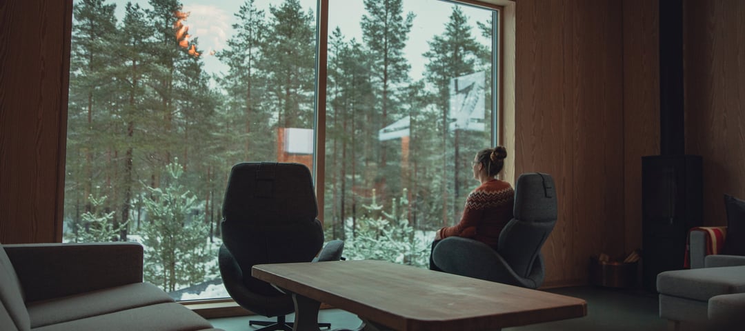 kobberhaughytta pyntes til jul