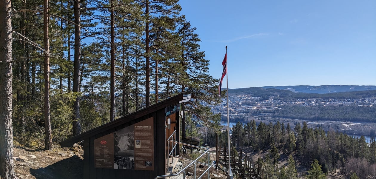 Gapahuk med fin utsikt