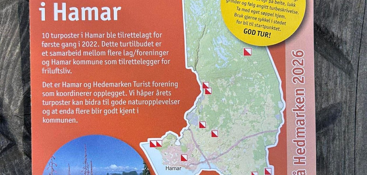 10 turposter i Hamar