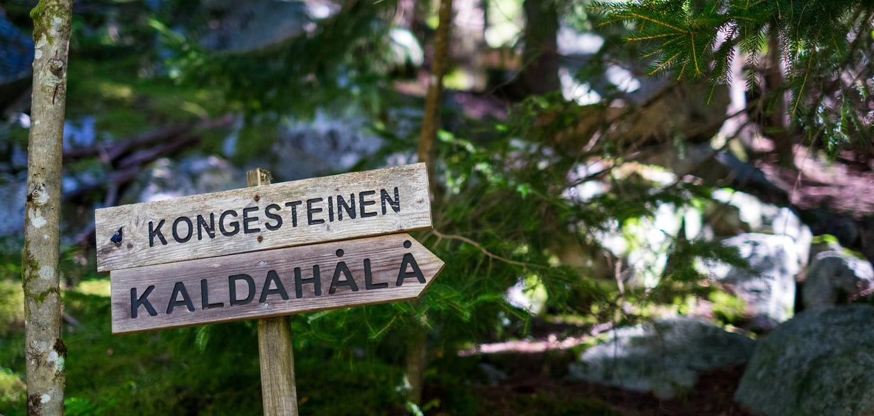 Kaldahålå og Kongesteinen i Lysebotn, nærturer ved Lysefjorden Turisthytte.