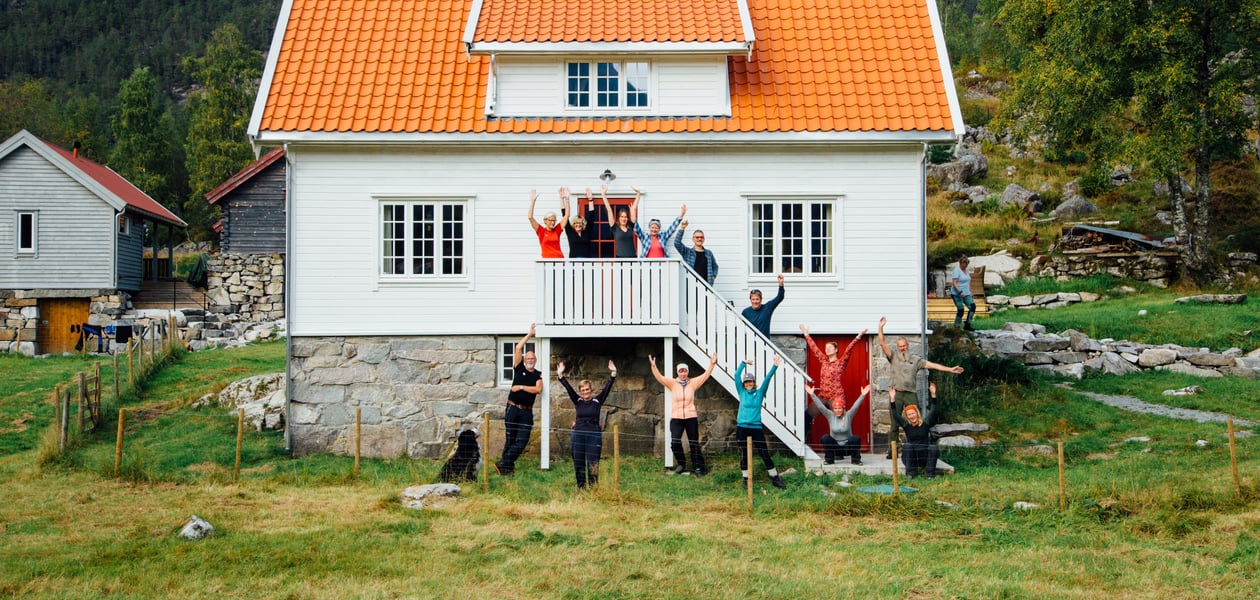 Klart det går på tur til Bakken gard, september 2020.
