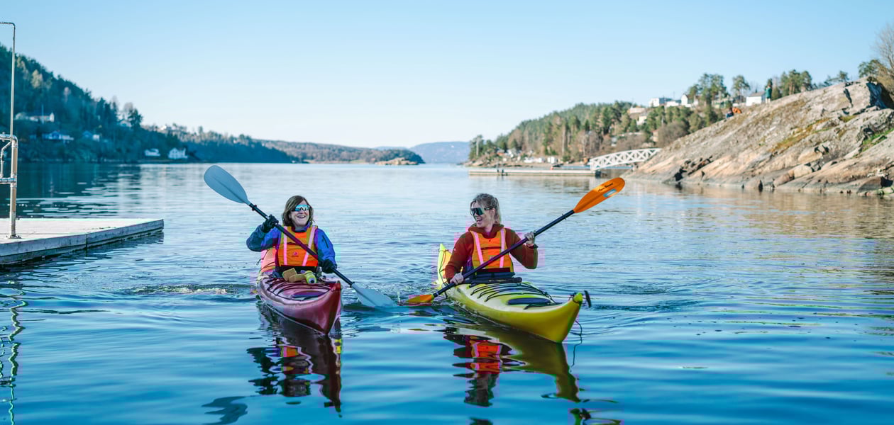 kajakkpadling på Breivoll Gård
