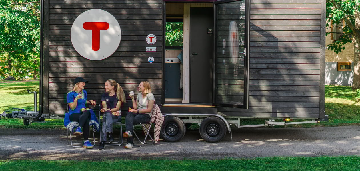 Hytta på hjul - Oksenøya bruk, Fornebu.