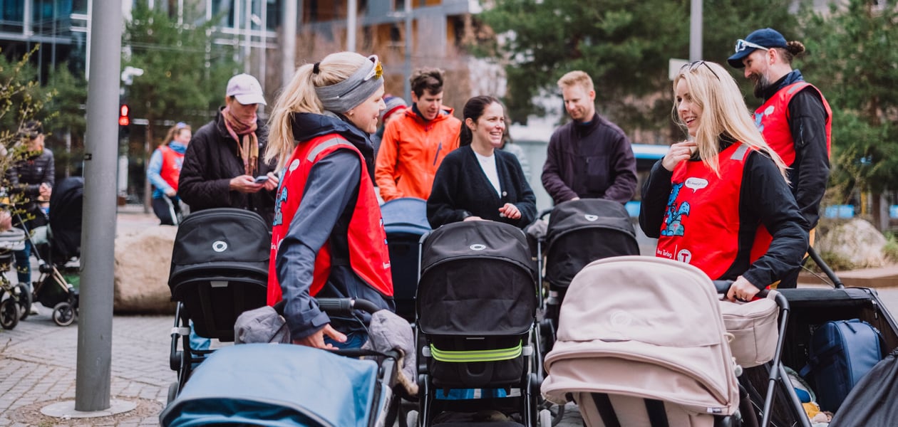 Trilletur med Barnas turlag Oslo - langs Akerselva.