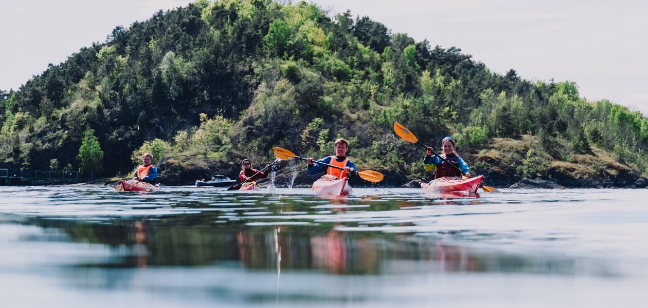 Padling rundt Oslofjorden, fra Sørenga