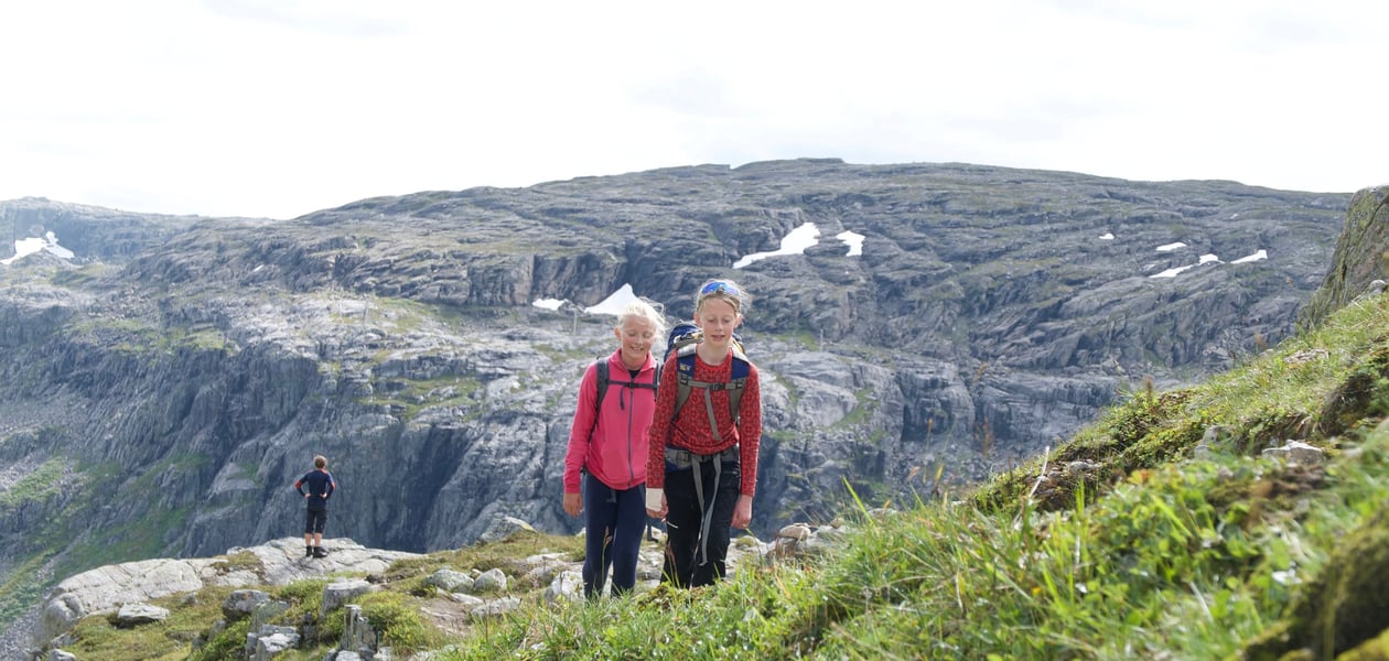 Turen inn til Stranddalen turisthytte.