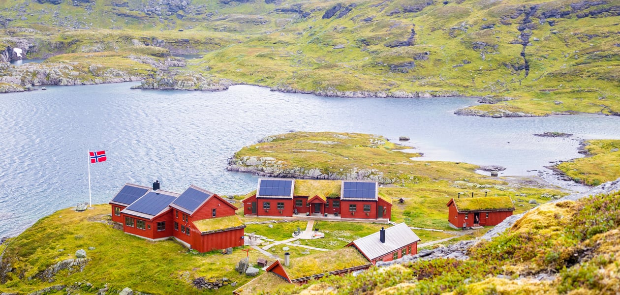Tur til Stranddalen turisthytte sommeren 2024.