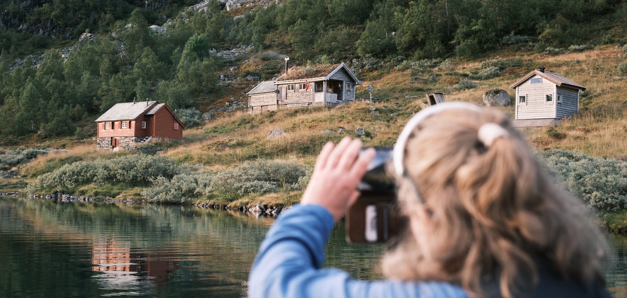 Eksteriørbilder av BT-hytten på Mjølfjell, Voss.