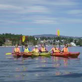 Bilder fra åpningen av Bærum Turlag sitt nye sted på Oksenøya, Fornebu. Åpningen var 14.08.22