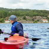 Padling i Tvedestrands skjærgård, 2024.
