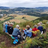 På Furuåsen med utsikt over Melhus.