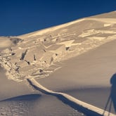 Skred mellom Dyrrinda og Ulvanåsa i Kvinnherad, februar 2021.