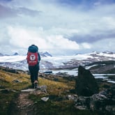 Andre uken av minutt for minutt gikk fem dager gjennom Jotunheimen. Bildet er fra første etappe fra Bøvertun til Sognefjellshytta.