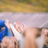 Bilder fra friluftsfest med Kronprins Haakon på Tungestølen sammen med Luster Turlag. 