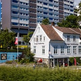 Tursenteret til Stavanger Turistforening en nydelig sommerdag i juli.