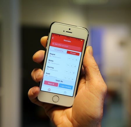 Smarttelefon - kan brukes til å betale for hytteopphold