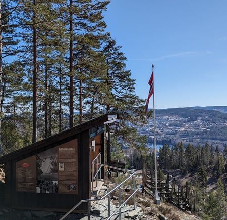 Gapahuk med fin utsikt