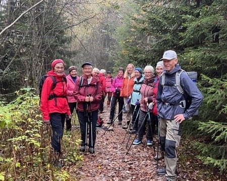 En blid gjeng på tur