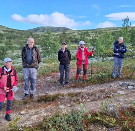 Onsdagsgruppa på fjelltur