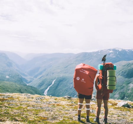 Andre uken av minutt for minutt gikk fem dager gjennom Jotunheimen. Bildet er fra turen fra Skogadalsbøen og ned mot Fleskedalen.