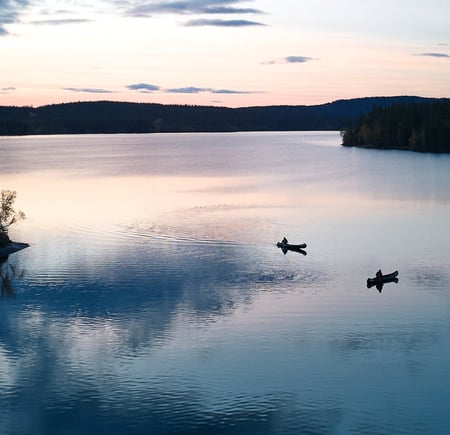 Fisketur med vennegjeng til Katnosdammen, Nordmarka.