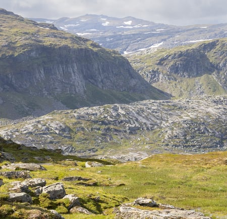 Ruten Stavali–Dronningstien–Kinsarvik, august 2023.