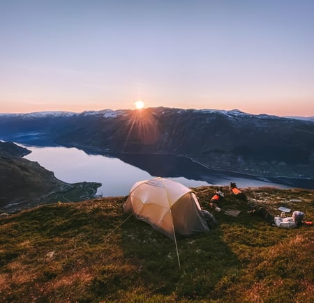Siste solglimt på Dronningstien