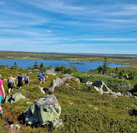 Turgruppe går mot Øyungen