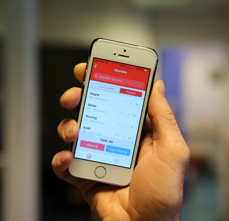 Smarttelefon - kan brukes til å betale for hytteopphold