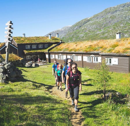 Fottur fra Sognefjellshytta til Skogadalsbøen i Utladalen i Jotunheimen. 