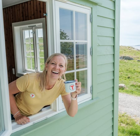 Fjøløy fort, ny turisthytte i Stavanger kommune. Agnethe Larsen.