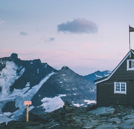 Andre uken av minutt for minutt gikk fem dager gjennom Jotunheimen. Bildet er fra andre etappe fra Sognefjellshytta til Fannaråkhytta.