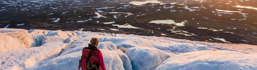Kveldstur pÂ Bøverbrean i Jotunheimen. Finalister i DNTs sommerkonkurranse 2017. 
