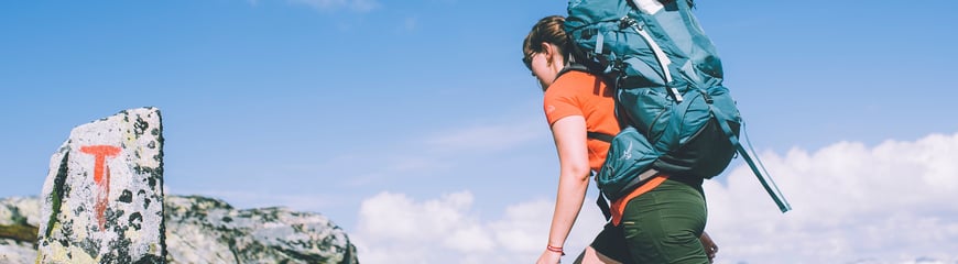 Andre uken av minutt for minutt gikk fem dager gjennom Jotunheimen. Bildet er fra andre etappe fra Sognefjellshytta til Fannaråkhytta.