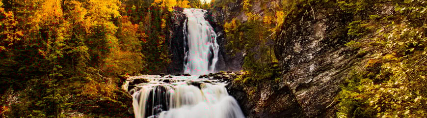 Storfossen i Malvik, Trøndelag.