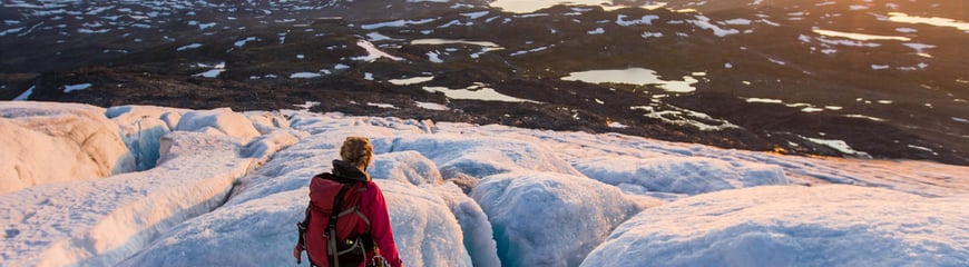 Kveldstur pÂ Bøverbrean i Jotunheimen. Finalister i DNTs sommerkonkurranse 2017. 