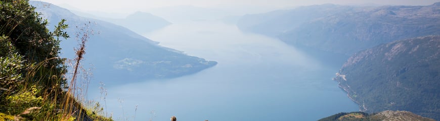 Tur til Oksen fra Tjoflot i Hardanger, august 2019.