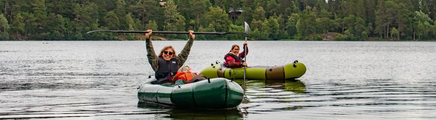 Packrafttur på Lianvatnet.