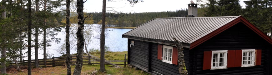 Råbjørnhytta er en ubetjent DNT hytte som ligger vakkert til ved vannet Råbjørn, på Romeriksåsen.