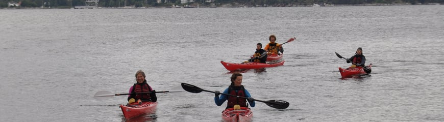 Kajakkurs på Langøyene