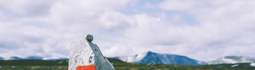 Første etappe av Trekanten i Trollheimen mellom Gjevilvasshytta og Trollheimen. 