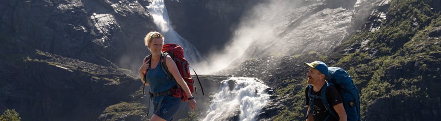 Linda Fongaard og Per Arne Aadland på tur til Stavali, august 2023.