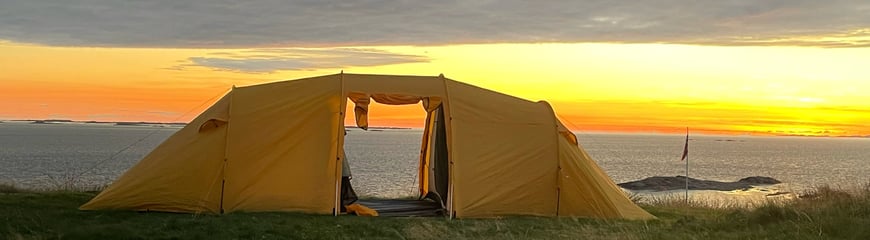 Teltnatt på Fjøløy.