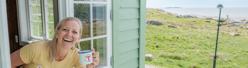 Fjøløy fort, ny turisthytte i Stavanger kommune. Agnethe Larsen.